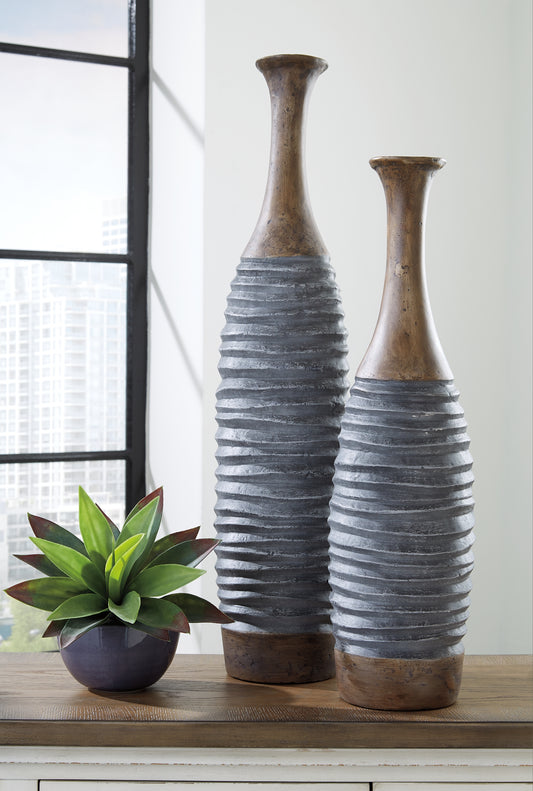 Blayze Vase Set (2/CN) Milwaukee Furniture of Chicago - Furniture Store in Chicago Serving Humbolt Park, Roscoe Village, Avondale, & Homan Square