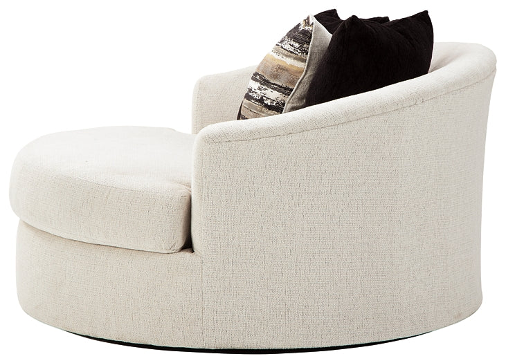 Cambri Oversized Round Swivel Chair Milwaukee Furniture of Chicago - Furniture Store in Chicago Serving Humbolt Park, Roscoe Village, Avondale, & Homan Square