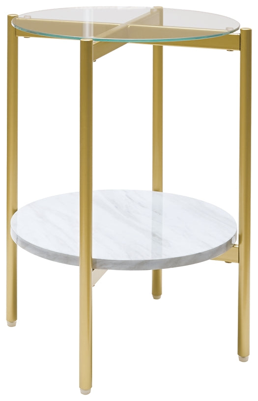 Wynora Round End Table Milwaukee Furniture of Chicago - Furniture Store in Chicago Serving Humbolt Park, Roscoe Village, Avondale, & Homan Square