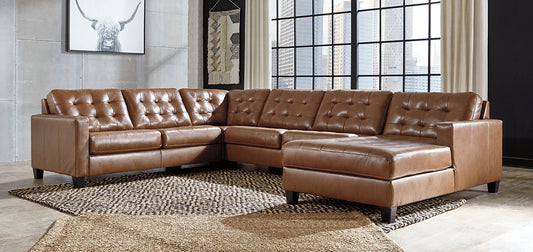 Baskove 4-Piece Sectional with Chaise Milwaukee Furniture of Chicago - Furniture Store in Chicago Serving Humbolt Park, Roscoe Village, Avondale, & Homan Square