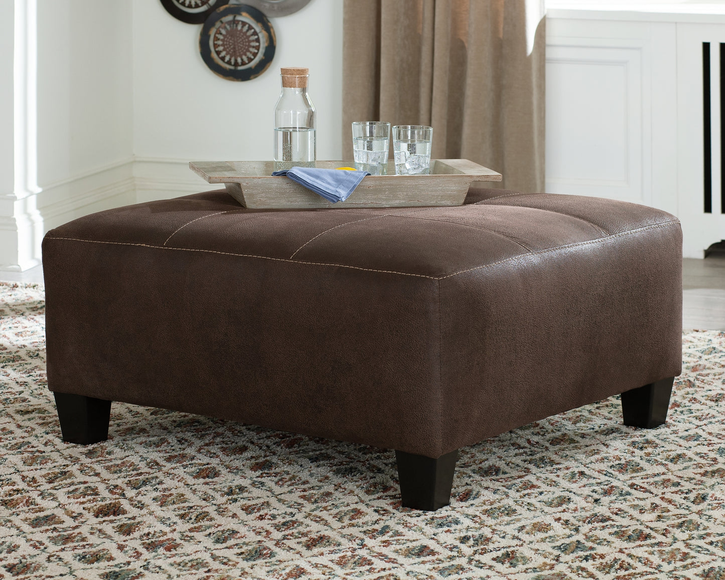 Navi Oversized Accent Ottoman Milwaukee Furniture of Chicago - Furniture Store in Chicago Serving Humbolt Park, Roscoe Village, Avondale, & Homan Square