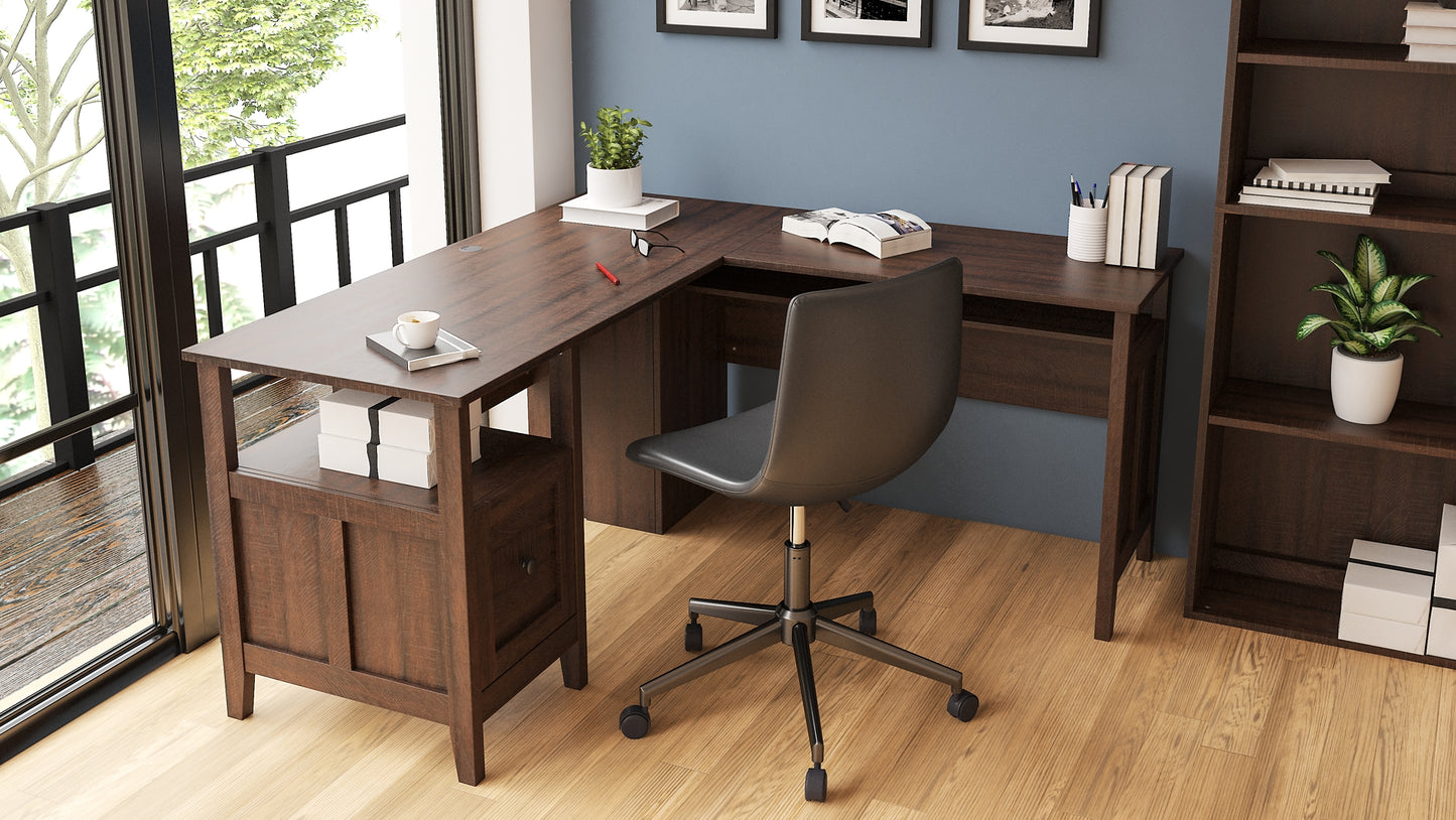 Camiburg 2-Piece Home Office Desk Milwaukee Furniture of Chicago - Furniture Store in Chicago Serving Humbolt Park, Roscoe Village, Avondale, & Homan Square