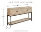 Roanley Console Sofa Table Milwaukee Furniture of Chicago - Furniture Store in Chicago Serving Humbolt Park, Roscoe Village, Avondale, & Homan Square