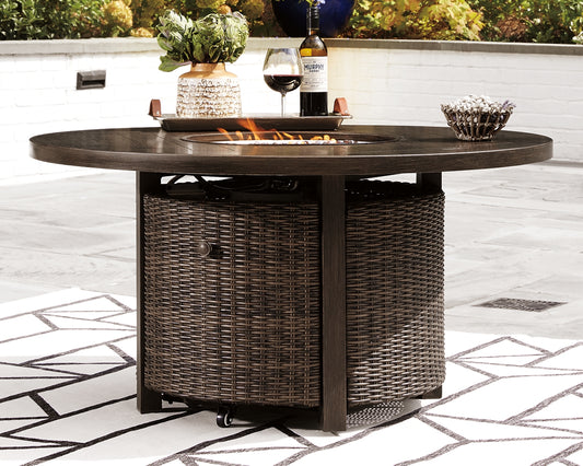 Paradise Trail Round Fire Pit Table Milwaukee Furniture of Chicago - Furniture Store in Chicago Serving Humbolt Park, Roscoe Village, Avondale, & Homan Square