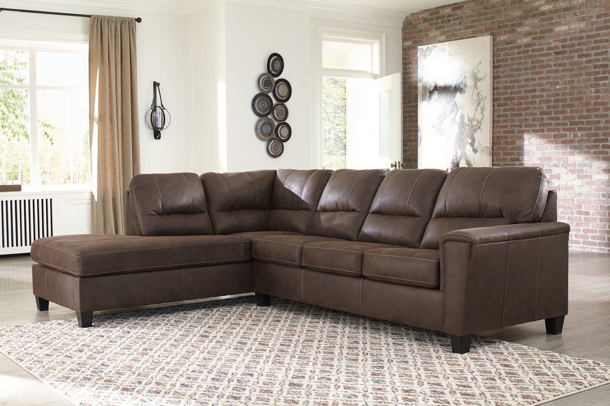 Navi 2-Piece Sectional with Chaise Milwaukee Furniture of Chicago - Furniture Store in Chicago Serving Humbolt Park, Roscoe Village, Avondale, & Homan Square