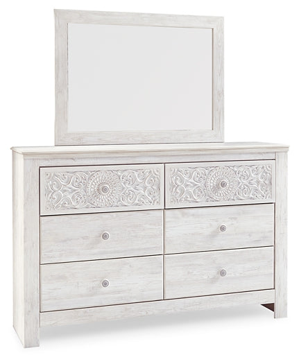Paxberry Dresser and Mirror Milwaukee Furniture of Chicago - Furniture Store in Chicago Serving Humbolt Park, Roscoe Village, Avondale, & Homan Square