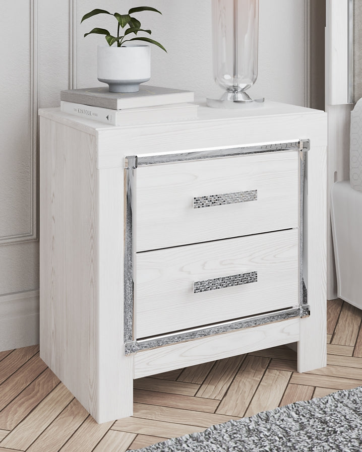 Altyra Two Drawer Night Stand Milwaukee Furniture of Chicago - Furniture Store in Chicago Serving Humbolt Park, Roscoe Village, Avondale, & Homan Square