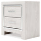 Altyra Two Drawer Night Stand Milwaukee Furniture of Chicago - Furniture Store in Chicago Serving Humbolt Park, Roscoe Village, Avondale, & Homan Square