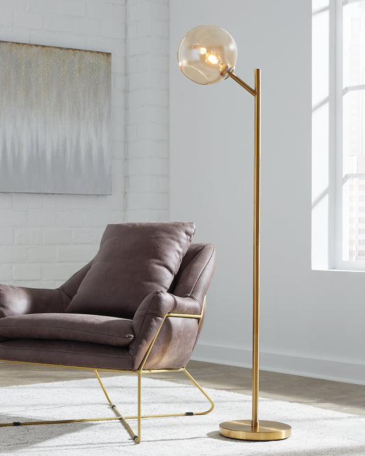 Abanson Metal Floor Lamp (1/CN) Milwaukee Furniture of Chicago - Furniture Store in Chicago Serving Humbolt Park, Roscoe Village, Avondale, & Homan Square