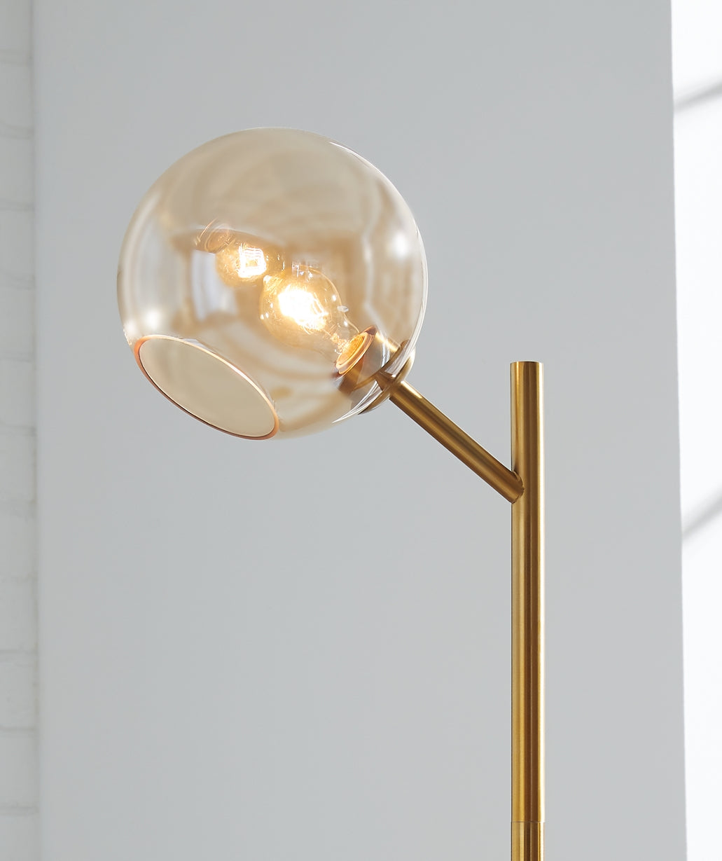 Abanson Metal Floor Lamp (1/CN) Milwaukee Furniture of Chicago - Furniture Store in Chicago Serving Humbolt Park, Roscoe Village, Avondale, & Homan Square