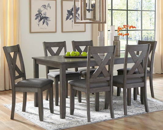 Caitbrook RECT DRM Table Set (7/CN) Milwaukee Furniture of Chicago - Furniture Store in Chicago Serving Humbolt Park, Roscoe Village, Avondale, & Homan Square