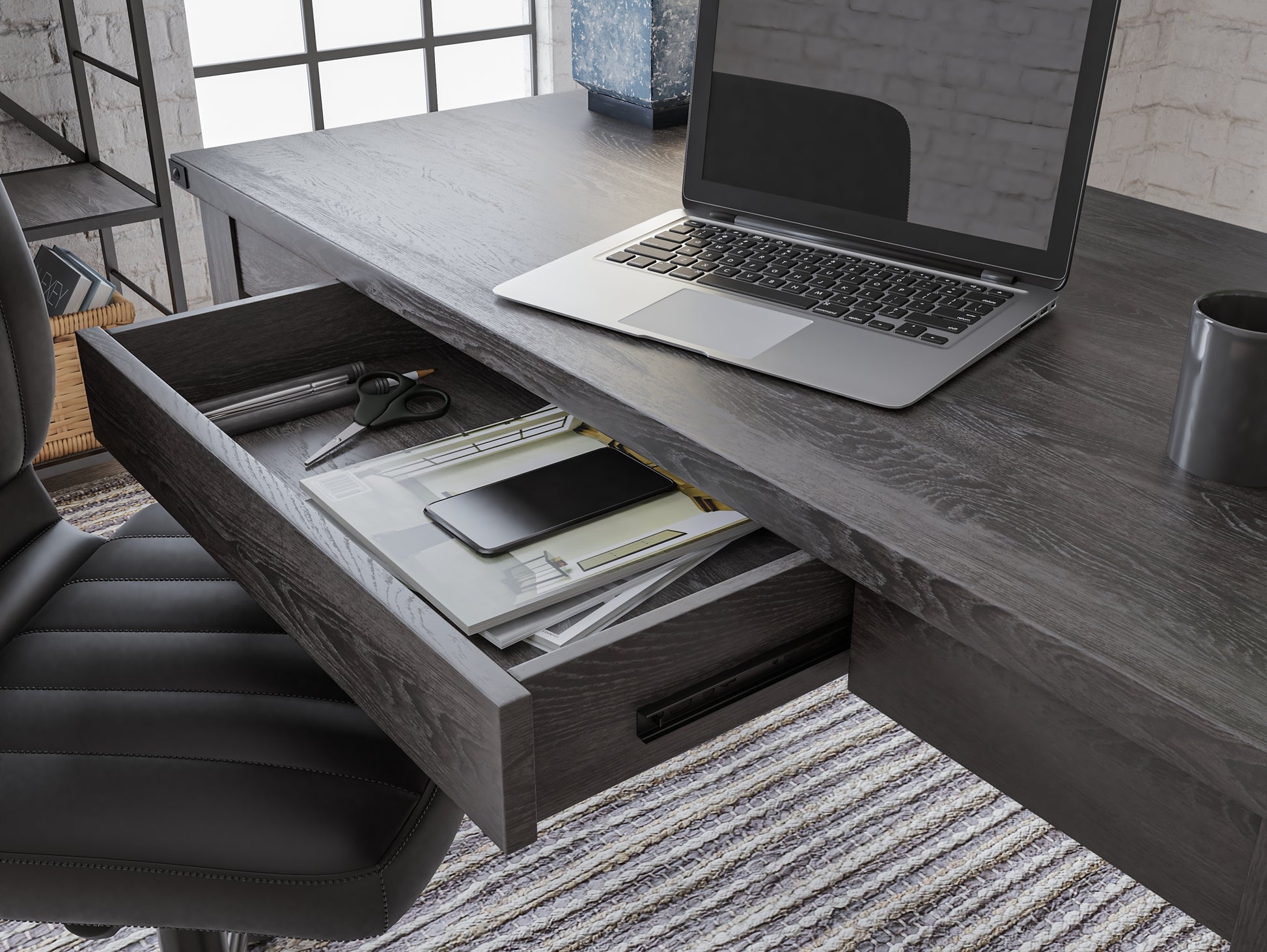 Freedan Home Office Desk Milwaukee Furniture of Chicago - Furniture Store in Chicago Serving Humbolt Park, Roscoe Village, Avondale, & Homan Square