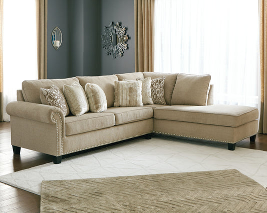 Dovemont 2-Piece Sectional with Chaise Milwaukee Furniture of Chicago - Furniture Store in Chicago Serving Humbolt Park, Roscoe Village, Avondale, & Homan Square