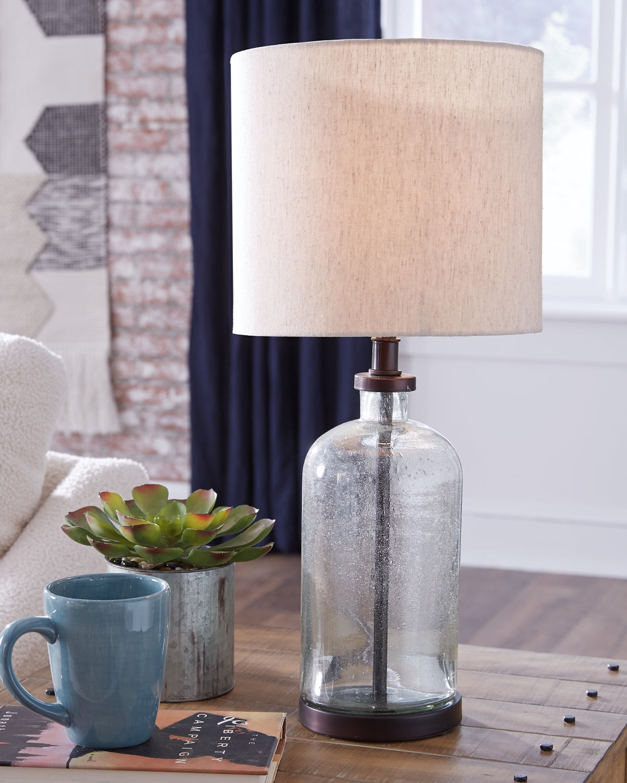 Bandile Glass Table Lamp (1/CN) Milwaukee Furniture of Chicago - Furniture Store in Chicago Serving Humbolt Park, Roscoe Village, Avondale, & Homan Square