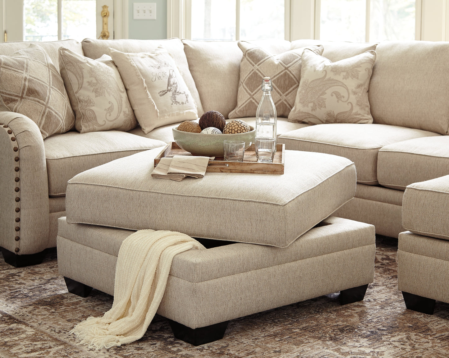 Luxora Ottoman With Storage Milwaukee Furniture of Chicago - Furniture Store in Chicago Serving Humbolt Park, Roscoe Village, Avondale, & Homan Square