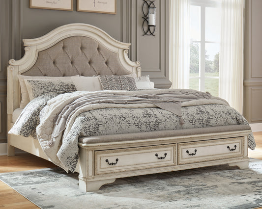 Realyn King Upholstered Bed Milwaukee Furniture of Chicago - Furniture Store in Chicago Serving Humbolt Park, Roscoe Village, Avondale, & Homan Square