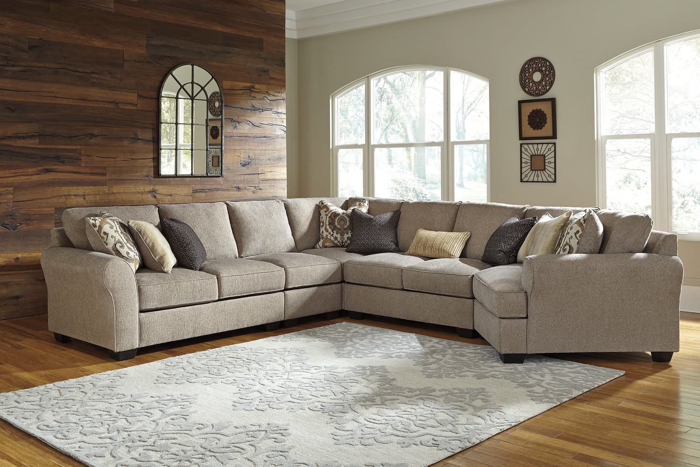 Pantomine 5-Piece Sectional with Cuddler Milwaukee Furniture of Chicago - Furniture Store in Chicago Serving Humbolt Park, Roscoe Village, Avondale, & Homan Square
