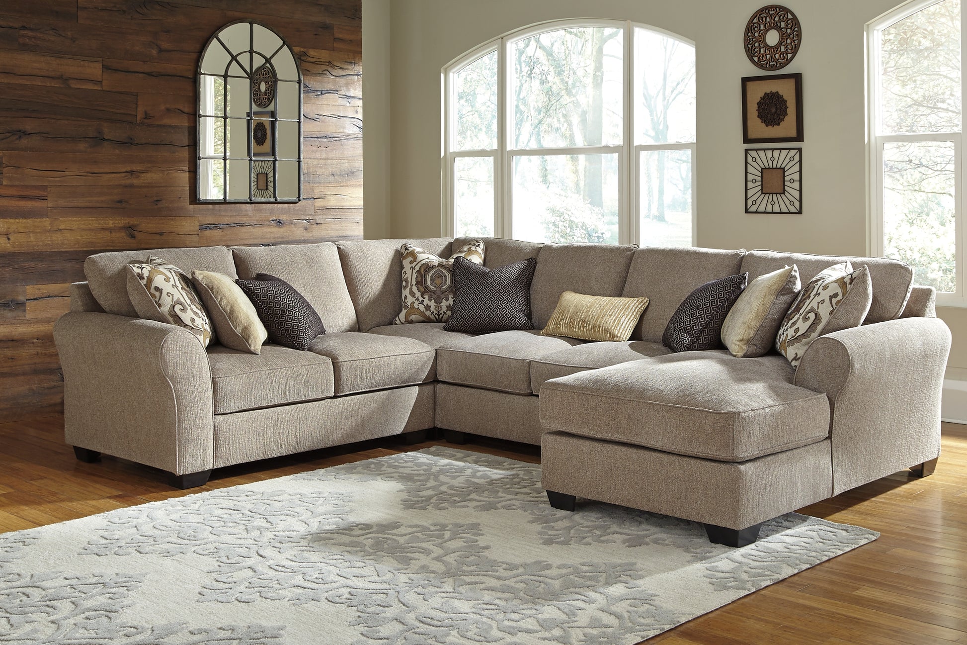 Pantomine 4-Piece Sectional with Chaise Milwaukee Furniture of Chicago - Furniture Store in Chicago Serving Humbolt Park, Roscoe Village, Avondale, & Homan Square