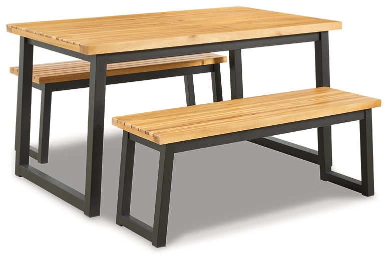 Town Wood Dining Table Set (3/CN) Milwaukee Furniture of Chicago - Furniture Store in Chicago Serving Humbolt Park, Roscoe Village, Avondale, & Homan Square