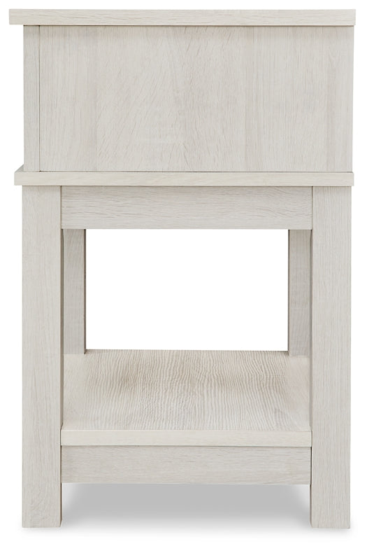Dorrinson One Drawer Night Stand Milwaukee Furniture of Chicago - Furniture Store in Chicago Serving Humbolt Park, Roscoe Village, Avondale, & Homan Square