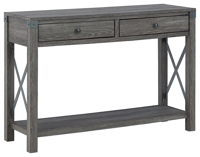 Freedan Console Sofa Table Milwaukee Furniture of Chicago - Furniture Store in Chicago Serving Humbolt Park, Roscoe Village, Avondale, & Homan Square