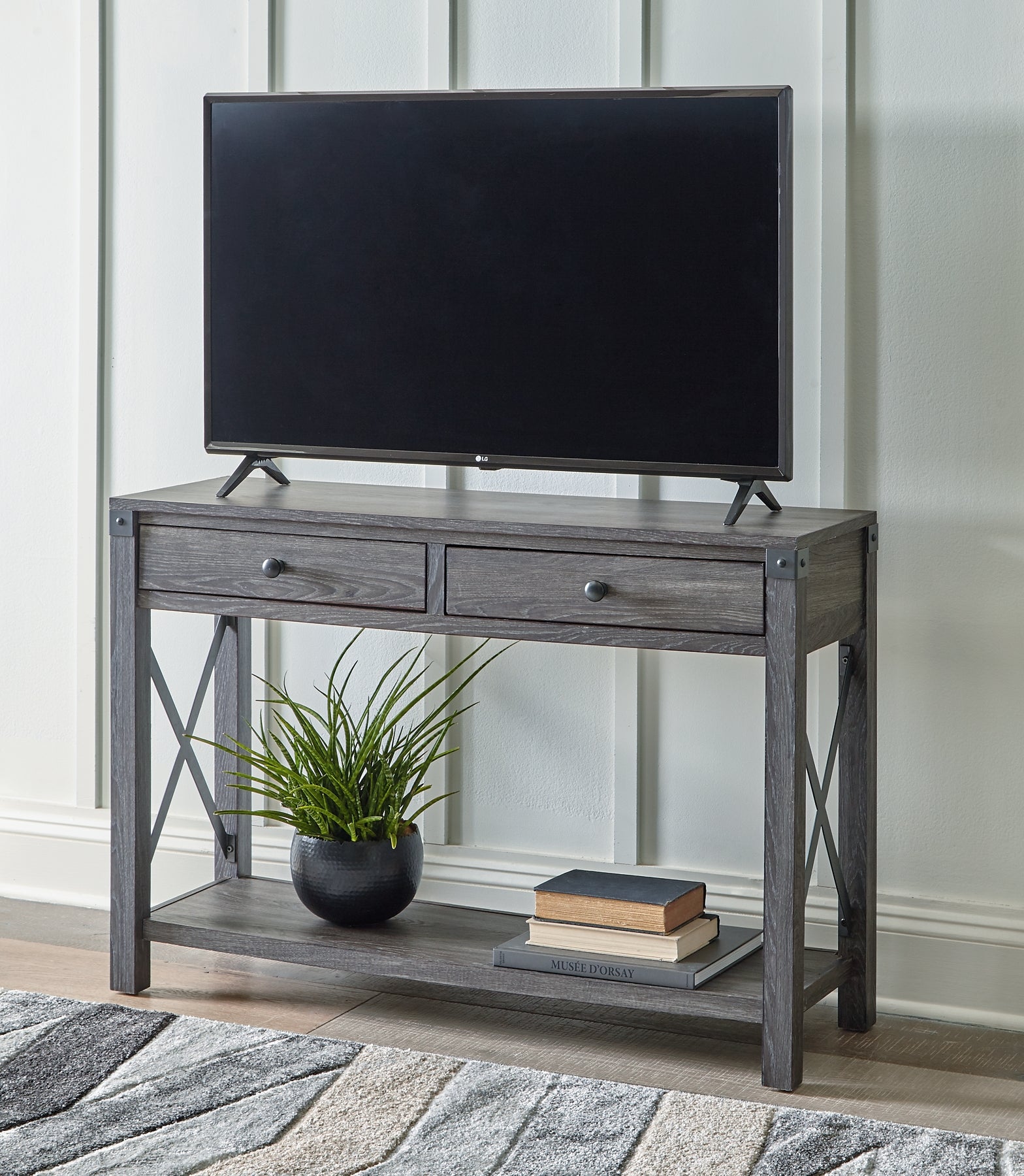 Freedan Console Sofa Table Milwaukee Furniture of Chicago - Furniture Store in Chicago Serving Humbolt Park, Roscoe Village, Avondale, & Homan Square