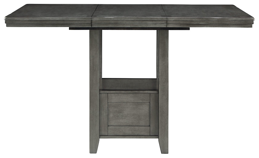 Hallanden RECT DRM Counter EXT Table Milwaukee Furniture of Chicago - Furniture Store in Chicago Serving Humbolt Park, Roscoe Village, Avondale, & Homan Square