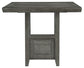 Hallanden RECT DRM Counter EXT Table Milwaukee Furniture of Chicago - Furniture Store in Chicago Serving Humbolt Park, Roscoe Village, Avondale, & Homan Square