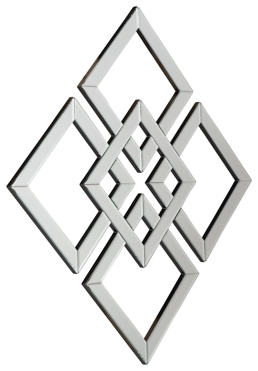 Quinnley Accent Mirror Milwaukee Furniture of Chicago - Furniture Store in Chicago Serving Humbolt Park, Roscoe Village, Avondale, & Homan Square