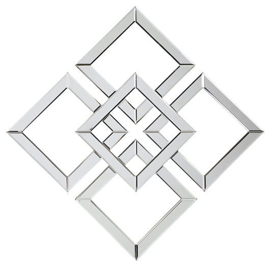 Quinnley Accent Mirror Milwaukee Furniture of Chicago - Furniture Store in Chicago Serving Humbolt Park, Roscoe Village, Avondale, & Homan Square