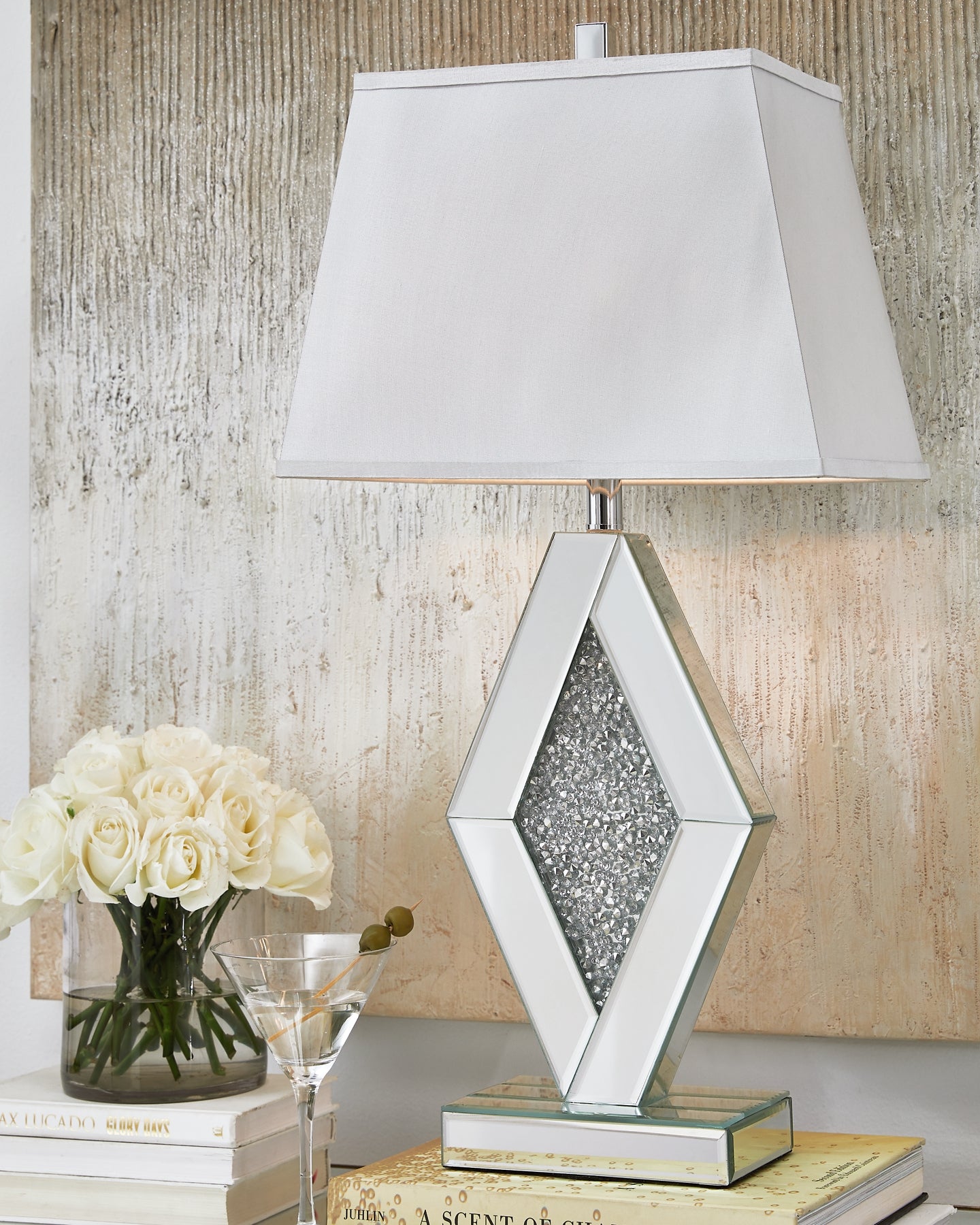 Prunella Mirror Table Lamp (1/CN) Milwaukee Furniture of Chicago - Furniture Store in Chicago Serving Humbolt Park, Roscoe Village, Avondale, & Homan Square
