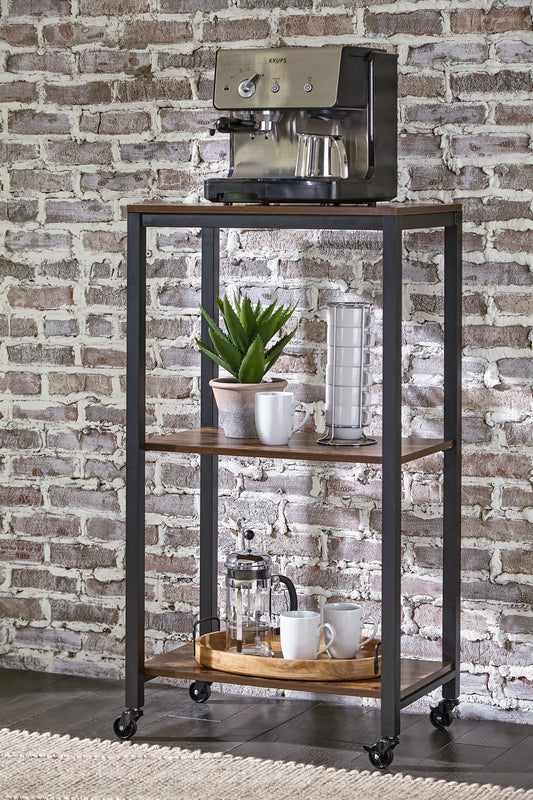 Bevinfield Bar Cart Milwaukee Furniture of Chicago - Furniture Store in Chicago Serving Humbolt Park, Roscoe Village, Avondale, & Homan Square
