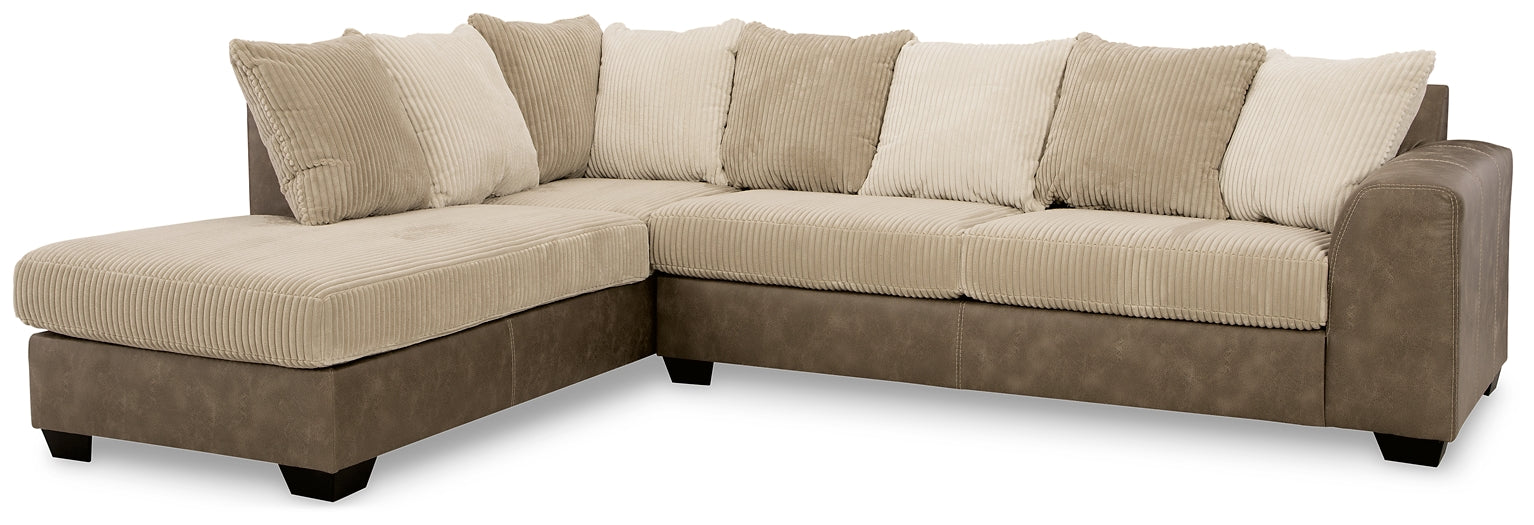 Keskin 2-Piece Sectional with Chaise Milwaukee Furniture of Chicago - Furniture Store in Chicago Serving Humbolt Park, Roscoe Village, Avondale, & Homan Square