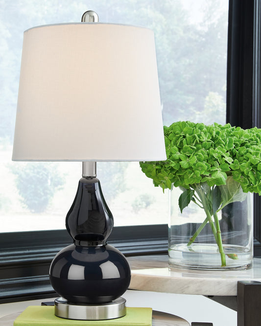 Makana Glass Table Lamp (1/CN) Milwaukee Furniture of Chicago - Furniture Store in Chicago Serving Humbolt Park, Roscoe Village, Avondale, & Homan Square