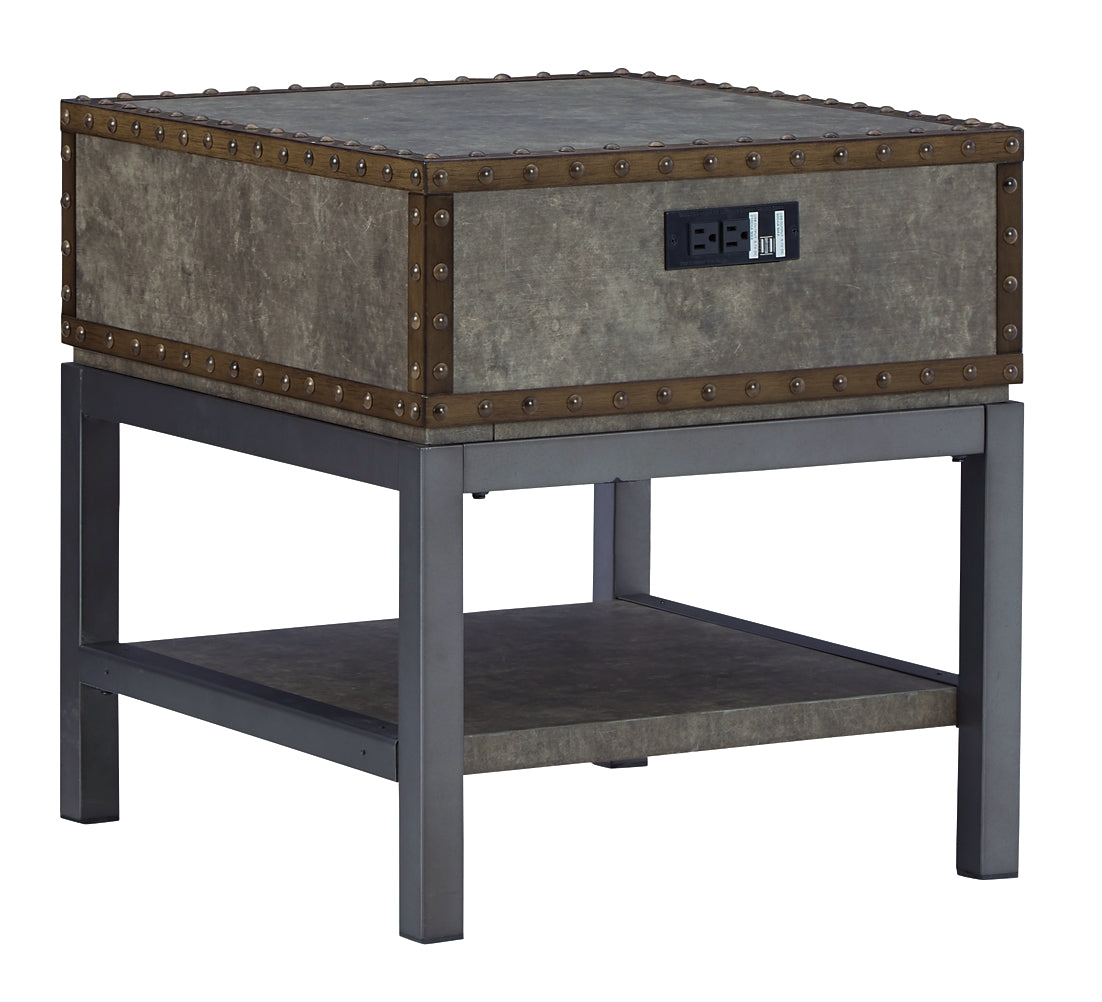 Derrylin Rectangular End Table Milwaukee Furniture of Chicago - Furniture Store in Chicago Serving Humbolt Park, Roscoe Village, Avondale, & Homan Square