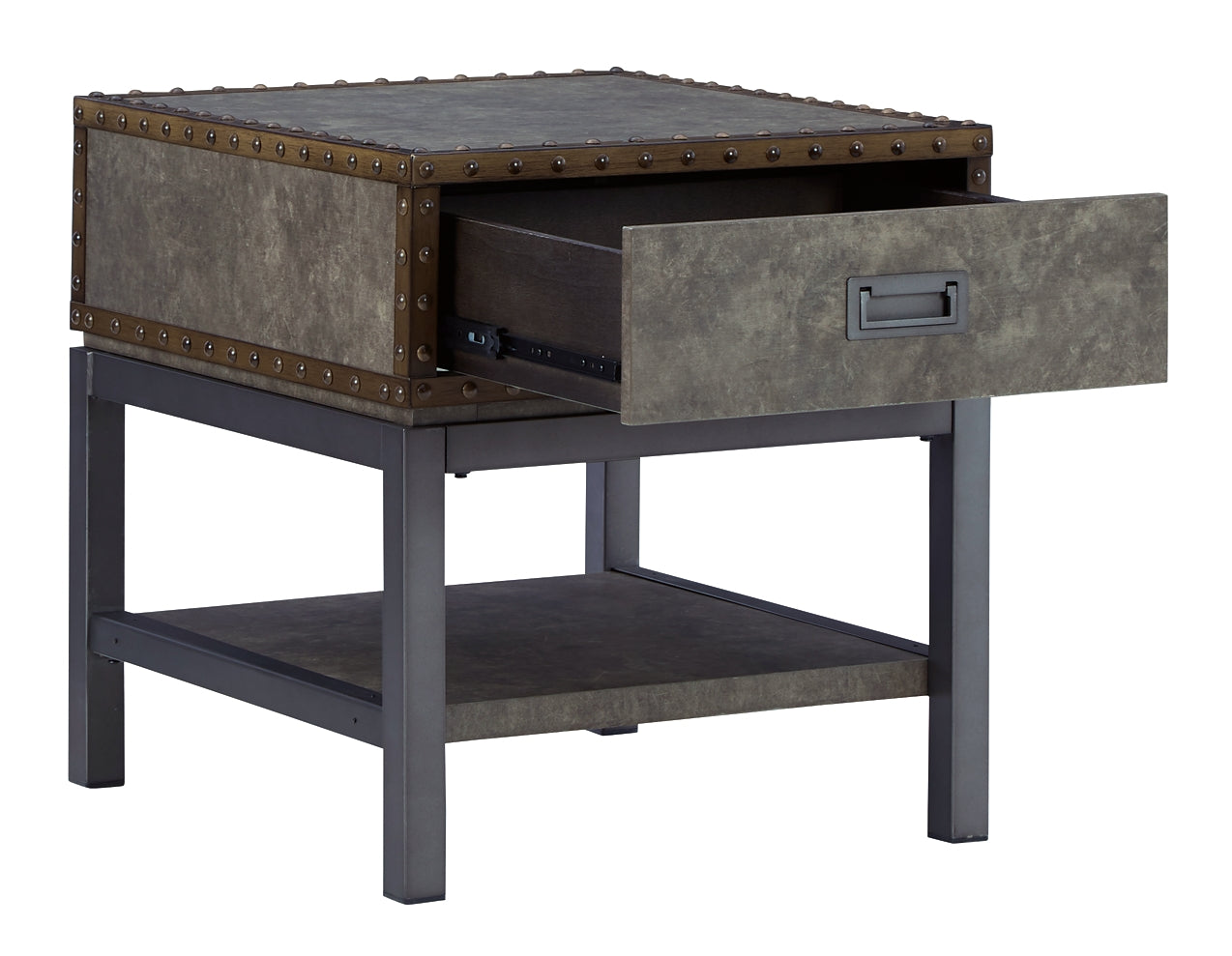 Derrylin Rectangular End Table Milwaukee Furniture of Chicago - Furniture Store in Chicago Serving Humbolt Park, Roscoe Village, Avondale, & Homan Square