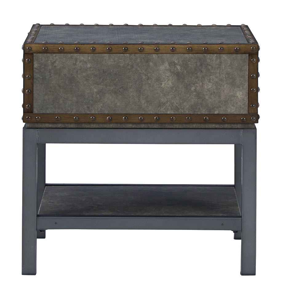 Derrylin Rectangular End Table Milwaukee Furniture of Chicago - Furniture Store in Chicago Serving Humbolt Park, Roscoe Village, Avondale, & Homan Square