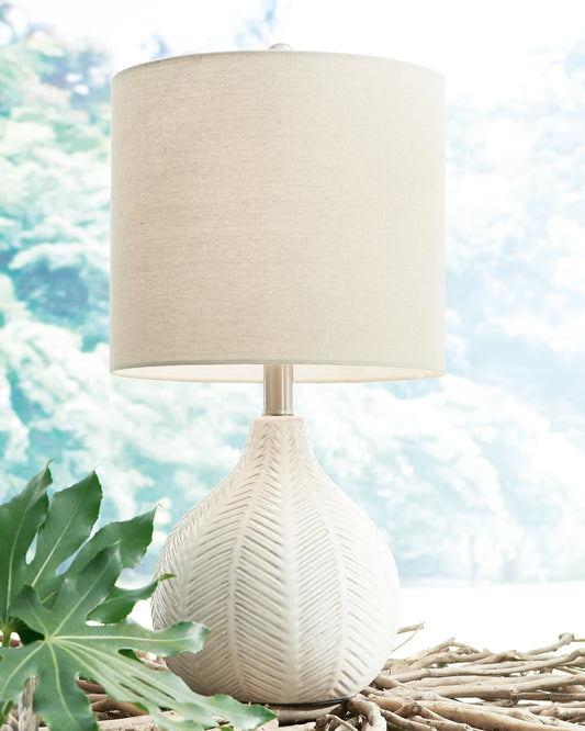 Rainermen Ceramic Table Lamp (1/CN) Milwaukee Furniture of Chicago - Furniture Store in Chicago Serving Humbolt Park, Roscoe Village, Avondale, & Homan Square