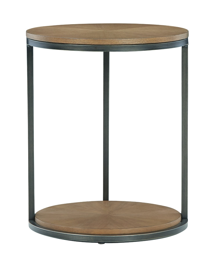 Fridley Round End Table Milwaukee Furniture of Chicago - Furniture Store in Chicago Serving Humbolt Park, Roscoe Village, Avondale, & Homan Square