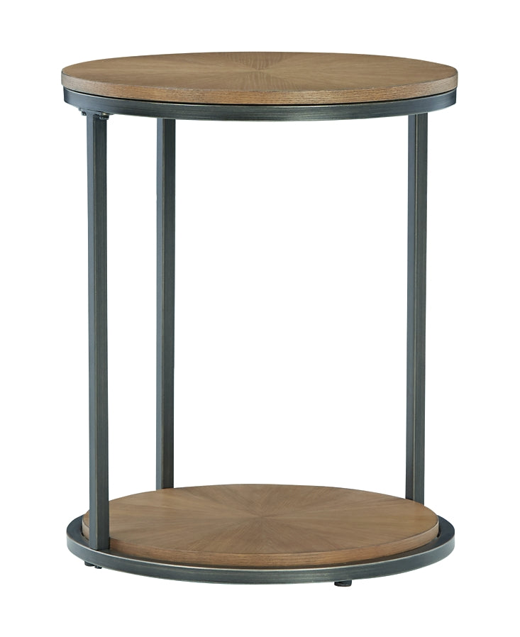 Fridley Round End Table Milwaukee Furniture of Chicago - Furniture Store in Chicago Serving Humbolt Park, Roscoe Village, Avondale, & Homan Square