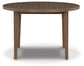 Germalia Round Dining Table w/UMB OPT Milwaukee Furniture of Chicago - Furniture Store in Chicago Serving Humbolt Park, Roscoe Village, Avondale, & Homan Square