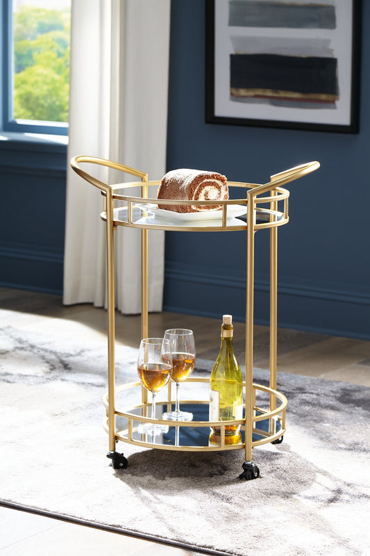 Wynora Bar Cart Milwaukee Furniture of Chicago - Furniture Store in Chicago Serving Humbolt Park, Roscoe Village, Avondale, & Homan Square