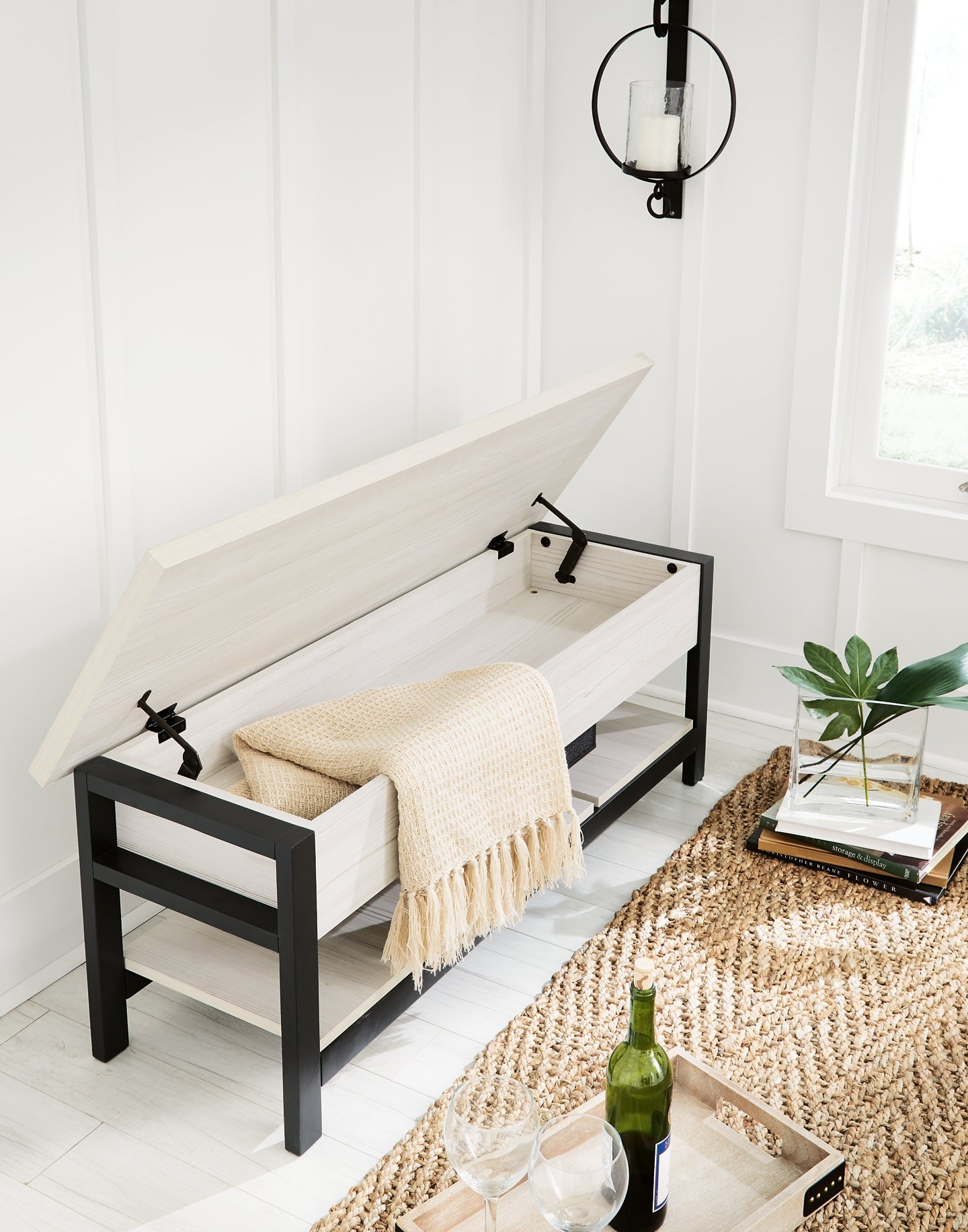 Rhyson Storage Bench Milwaukee Furniture of Chicago - Furniture Store in Chicago Serving Humbolt Park, Roscoe Village, Avondale, & Homan Square