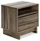 Shallifer One Drawer Night Stand Milwaukee Furniture of Chicago - Furniture Store in Chicago Serving Humbolt Park, Roscoe Village, Avondale, & Homan Square