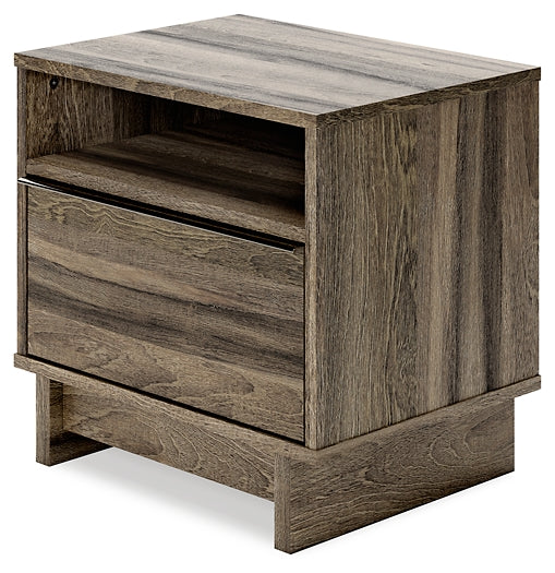 Shallifer One Drawer Night Stand Milwaukee Furniture of Chicago - Furniture Store in Chicago Serving Humbolt Park, Roscoe Village, Avondale, & Homan Square