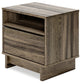 Shallifer One Drawer Night Stand Milwaukee Furniture of Chicago - Furniture Store in Chicago Serving Humbolt Park, Roscoe Village, Avondale, & Homan Square