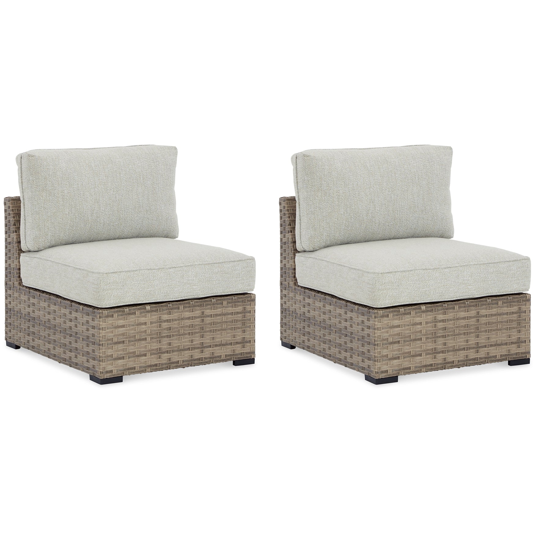 Calworth Armless Chair w/Cushion (2/CN) Milwaukee Furniture of Chicago - Furniture Store in Chicago Serving Humbolt Park, Roscoe Village, Avondale, & Homan Square