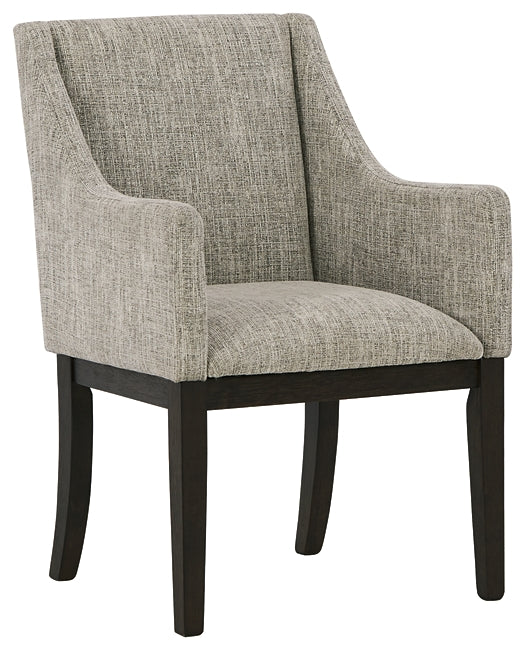 Burkhaus Dining UPH Arm Chair (2/CN) Milwaukee Furniture of Chicago - Furniture Store in Chicago Serving Humbolt Park, Roscoe Village, Avondale, & Homan Square