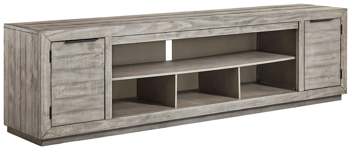 Naydell XL TV Stand w/Fireplace Option Milwaukee Furniture of Chicago - Furniture Store in Chicago Serving Humbolt Park, Roscoe Village, Avondale, & Homan Square