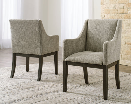 Burkhaus Dining UPH Arm Chair (2/CN) Milwaukee Furniture of Chicago - Furniture Store in Chicago Serving Humbolt Park, Roscoe Village, Avondale, & Homan Square